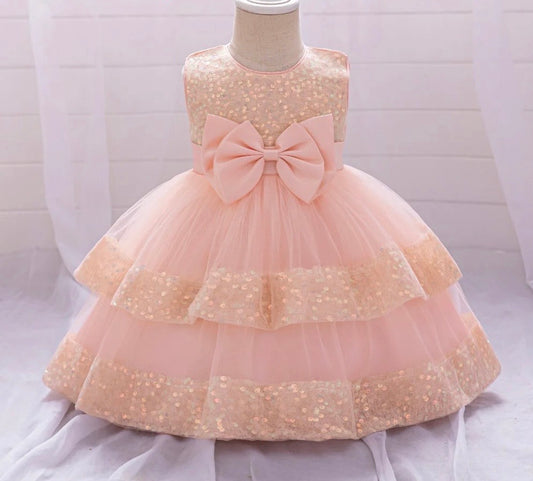 Sequence soft net frock
